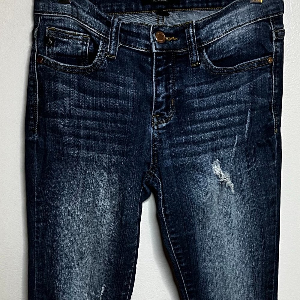 Judy Blue Womens Distressed Jeans Low Rise Skinny Size 5/27